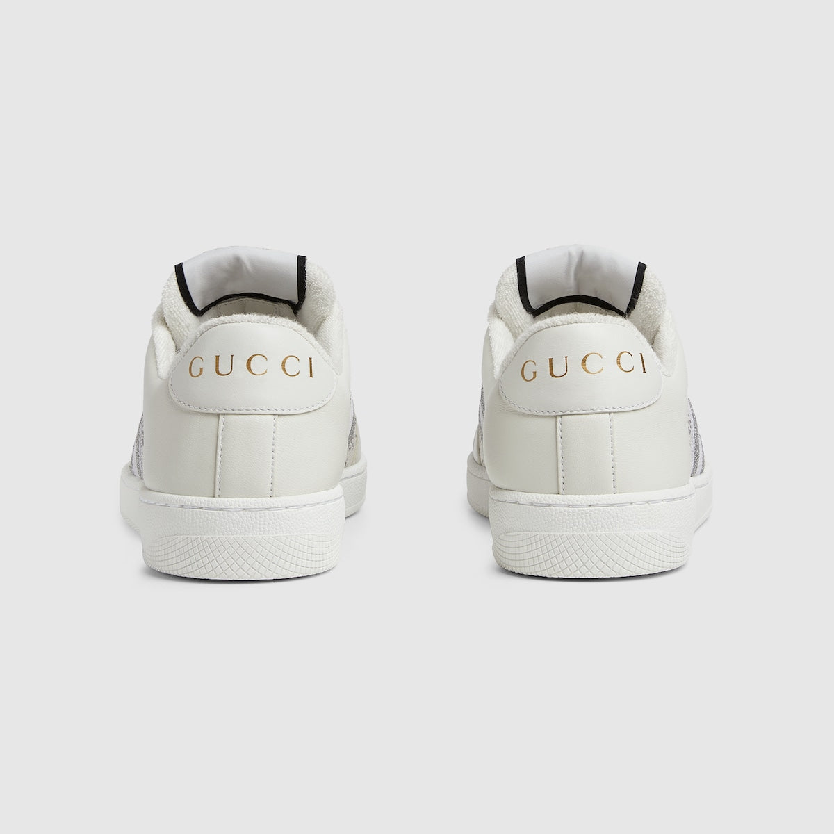 Screener fabric sneaker – here the style is reimagined in grey leather and white GG Crystal canvas, while – LUX VERSE Luxury Designer Fashion Outlet