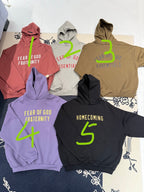 Pinker Baumwoll-Pullover mit Brustaufdruck – Herren