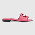 Women's slide sandal with Interlocking G – influenced by an archival design from the'70s-a hallmark era of the House, – LUX VERSE Luxury Designer Fashion Outlet