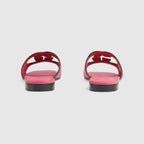 Women's slide sandal with Interlocking G – an ode to timeless elegance, the latest collection explores archival symbols in new – LUX VERSE Luxury Designer Fashion Outlet