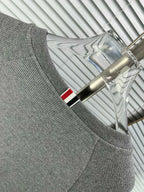 4-Bar Crewneck Grey Loopback – Herren