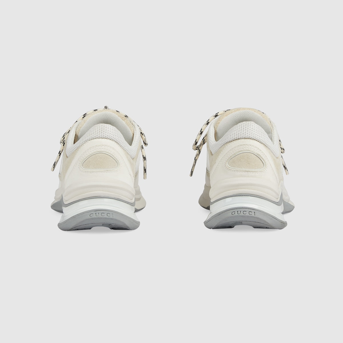 Women's Run sneaker – this pair of streamlined sneakers is crafted from white suede and enriched with – LUX VERSE Luxury Designer Fashion Outlet