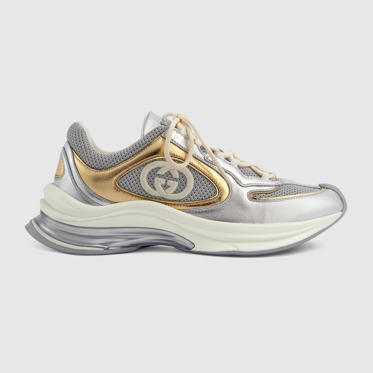 Women's Metalic Leather Run sneaker – designs inspired by the sporting world are interpreted through the lens – LUX VERSE Luxury Designer Fashion Outlet