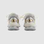 Women's Metalic Leather Run sneaker – this pair of streamlined sneakers is crafted from metallic letaher and enriched – LUX VERSE Luxury Designer Fashion Outlet
