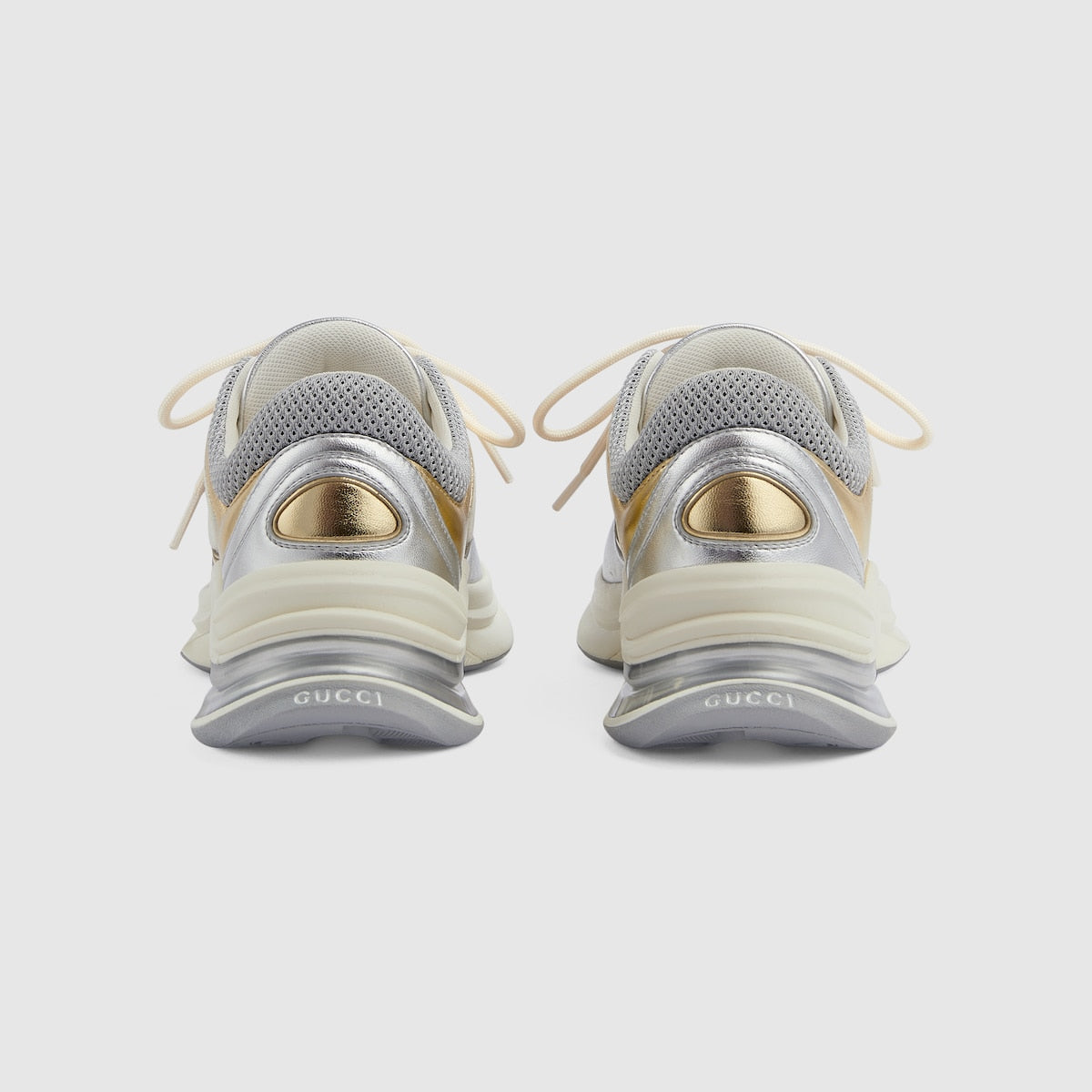 Women's Metalic Leather Run sneaker – this pair of streamlined sneakers is crafted from metallic letaher and enriched – LUX VERSE Luxury Designer Fashion Outlet
