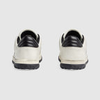 Women's MAC80 motif sneaker – presented against leather, the motif brings the House logo to the fore – LUX VERSE Luxury Designer Fashion Outlet