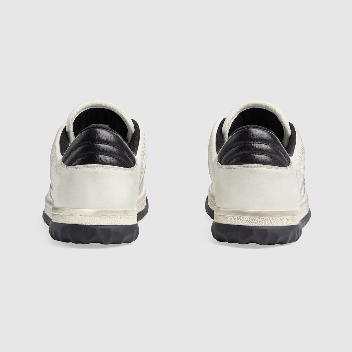 Women's MAC80 motif sneaker – presented against leather, the motif brings the House logo to the fore – LUX VERSE Luxury Designer Fashion Outlet