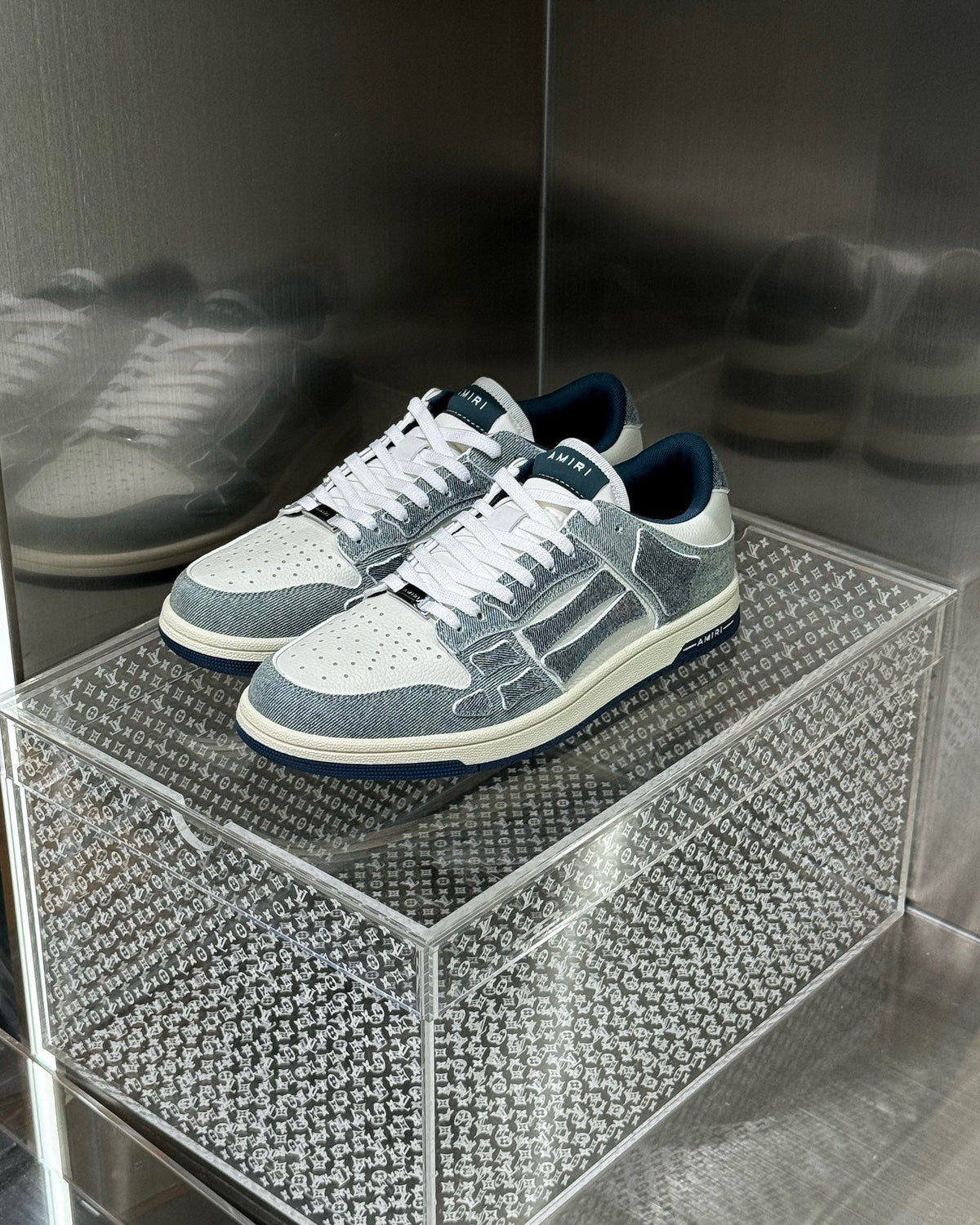 White and Grey Sneakers