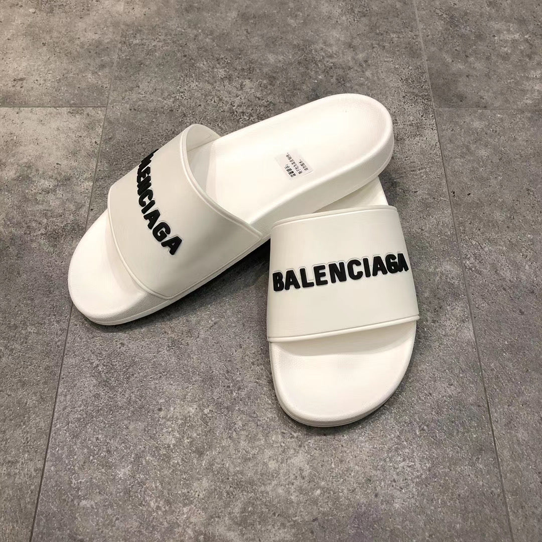 White with Black Logo Slides