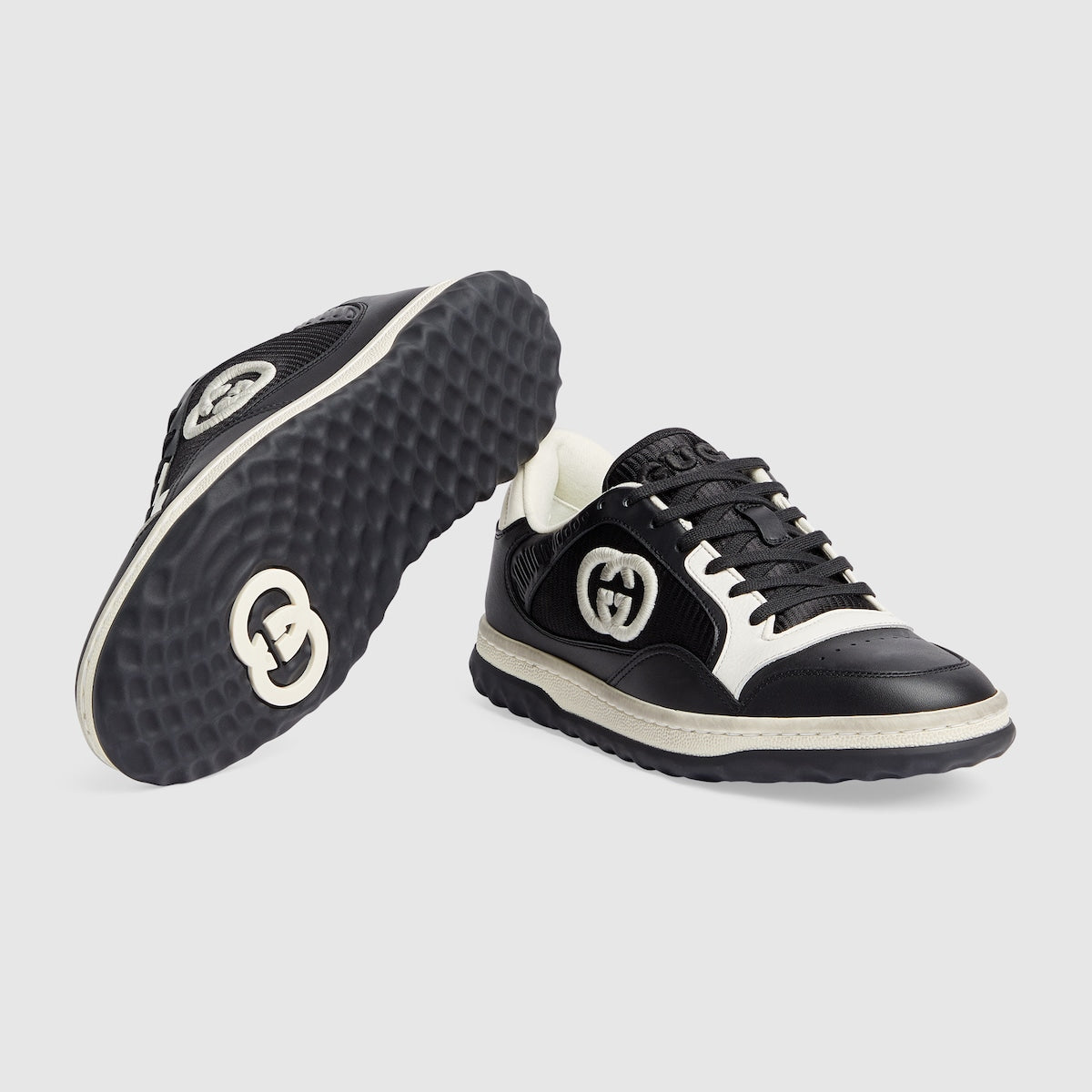 Women's MAC80 sneaker – white GG lamé canvas Women's Beige suede trim Oval enameled detail with metal Double – LUX VERSE Luxury Designer Fashion Outlet