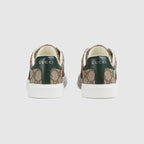 Women's Ace Rubber sneaker with Web – a chunkier construction defines the shape, while a metal “ACE” tag shines atop – LUX VERSE Luxury Designer Fashion Outlet