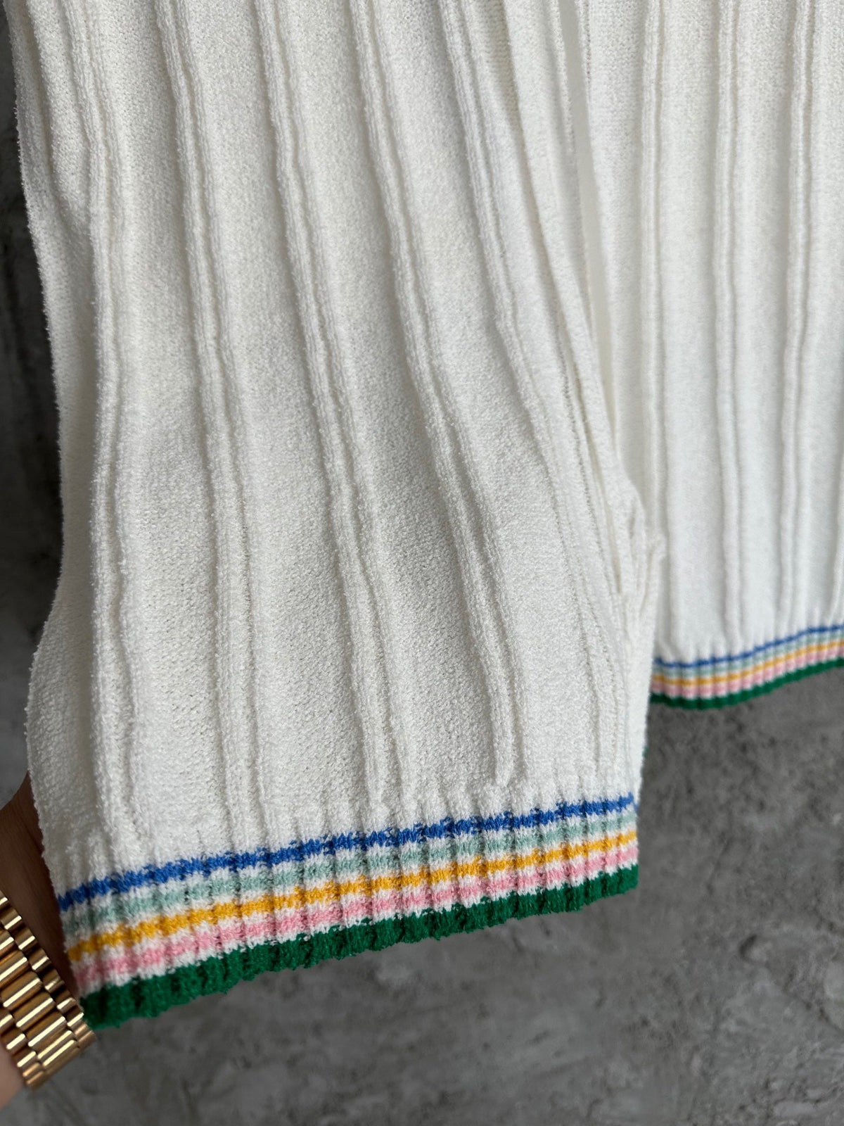 Ribbed Knit Shorts - Men's