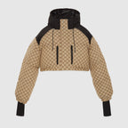 GG canvas bomber jacket – presented in GG canvas, this bomber jacket reveals a detachable lower section, – LUX VERSE Luxury Designer Fashion Outlet