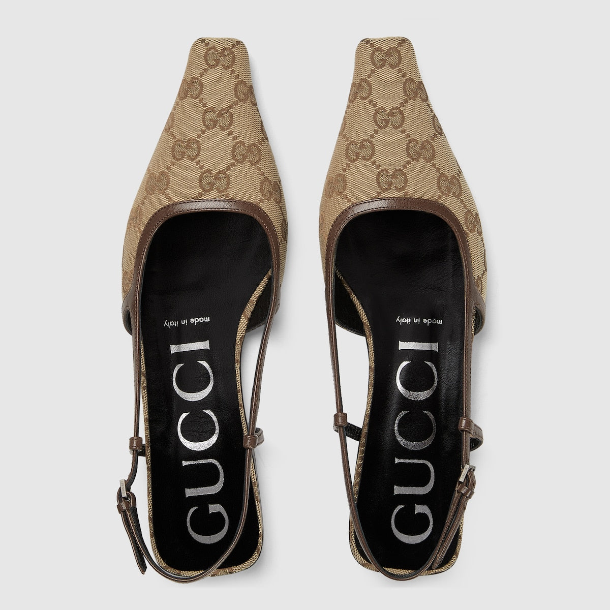 GG slingback ballet flat – taking reference from the archives of the 1990s and early'2000s, this pair of flat – LUX VERSE Luxury Designer Fashion Outlet