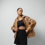 GG nylon canvas padded jacket – sweatshirts, hoodies, and t-shirts with drop shoulders, cropped lengths, – LUX VERSE Luxury Designer Fashion Outlet
