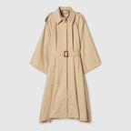 GG cotton gabardine trench coat – the Pre-Fall selections spotlight essential silhouettes with emblematic details – LUX VERSE Luxury Designer Fashion Outlet