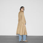 GG cotton gabardine trench coat – this voluminous trench coat is presented in a GG cotton garbadine, bringing a fresh – LUX VERSE Luxury Designer Fashion Outlet
