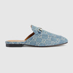 Princetown denim slipper – the GG denim line expands to include a range of women's shoes for the new season – LUX VERSE Luxury Designer Fashion Outlet