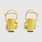 Women's mid-heel sandal – house details add a logo touch to this pair of sandals – LUX VERSE Luxury Designer Fashion Outlet