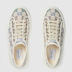 GG Leather sneaker – presented in canvas with GG crystals, this low-top sneaker features – LUX VERSE Luxury Designer Fashion Outlet