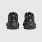 Women's Ripple leather sneaker – black leather Women's Black mesh details Lettering metal hardware Interlocking G – LUX VERSE Luxury Designer Fashion Outlet