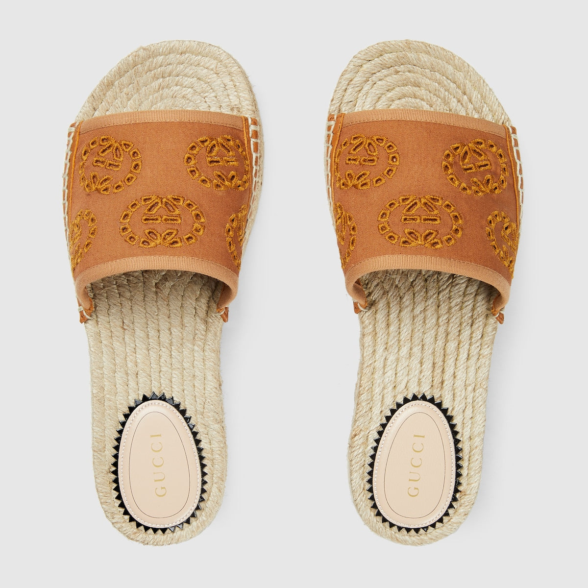 Espadrille sandal with Interlocking G – camel Interlocking G canvas Women's Cord platform with rubber bottom Low heel – LUX VERSE Luxury Designer Fashion Outlet