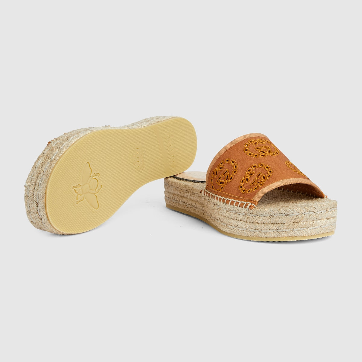 Espadrille sandal with Interlocking G – materials, textures and patterns combine to create a warm-weather feel throughout – LUX VERSE Luxury Designer Fashion Outlet