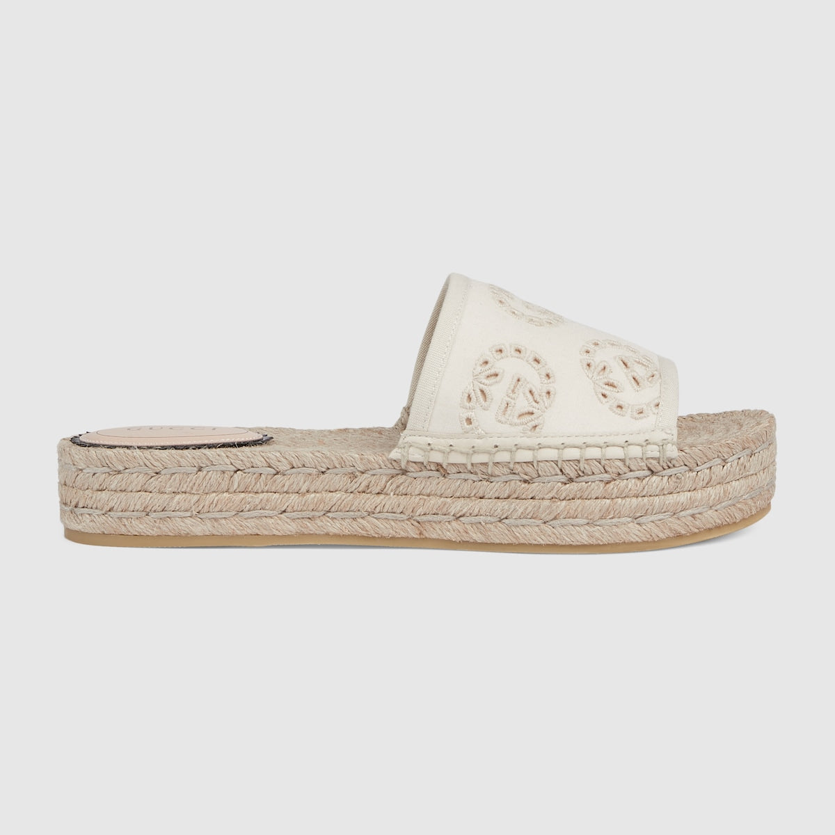 Women's espadrille sandal with Interlocking G – materials, textures and patterns combine to create a warm-weather feel throughout – LUX VERSE Luxury Designer Fashion Outlet