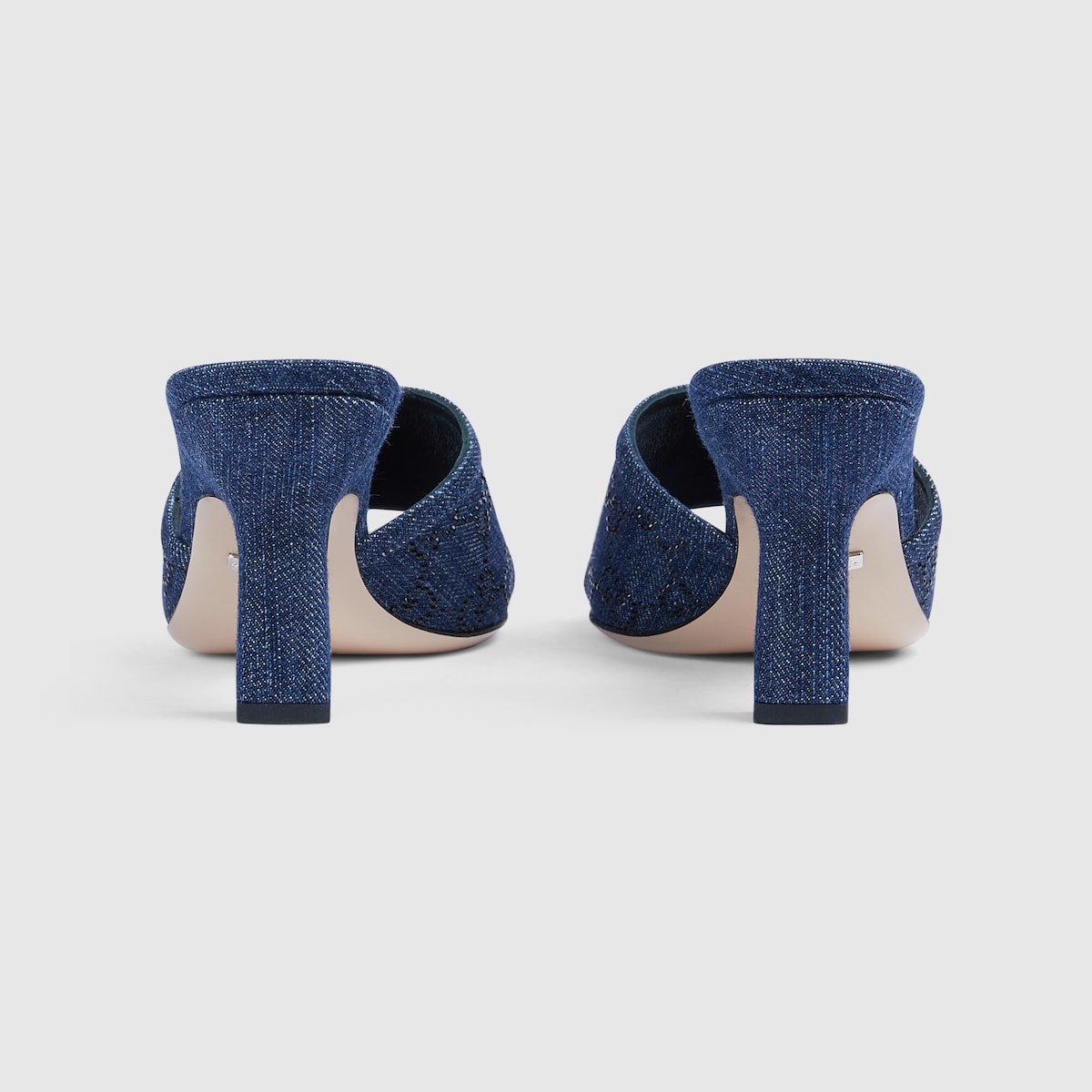 Women's GG slide sandal – crafted from blue denim, an elegant GG crystal motif adds a contemporary feel to – LUX VERSE Luxury Designer Fashion Outlet