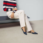 GG slingback pump – crafted from blue denim, an elegant GG crystal motif adds a contemporary feel to – LUX VERSE Luxury Designer Fashion Outlet