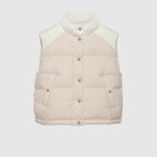 GG cotton canvas padded vest – a relaxed attitude speaks volume as casual pieces become indispensable – LUX VERSE Luxury Designer Fashion Outlet