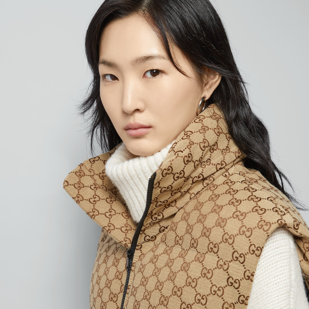 GG canvas padded vest – from horses and medallions to the script, all-over prints on lightweight blouses, – LUX VERSE Luxury Designer Fashion Outlet