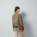 GG wool bomber jacket – this beige and dark green bomber jacket is crafted from GG striped wool and further – LUX VERSE Luxury Designer Fashion Outlet