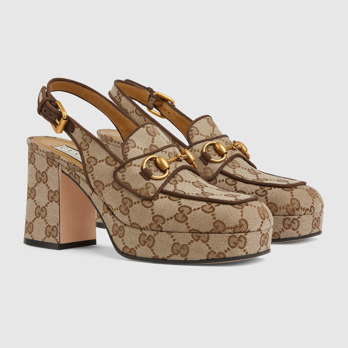 Women's Horsebit mule – the iconic Original canvas adds a logo touch to the style – LUX VERSE Luxury Designer Fashion Outlet
