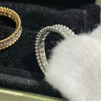 Perlee Diamond Rose Gold Ring – LUX VERSE Luxury Designer Fashion Outlet