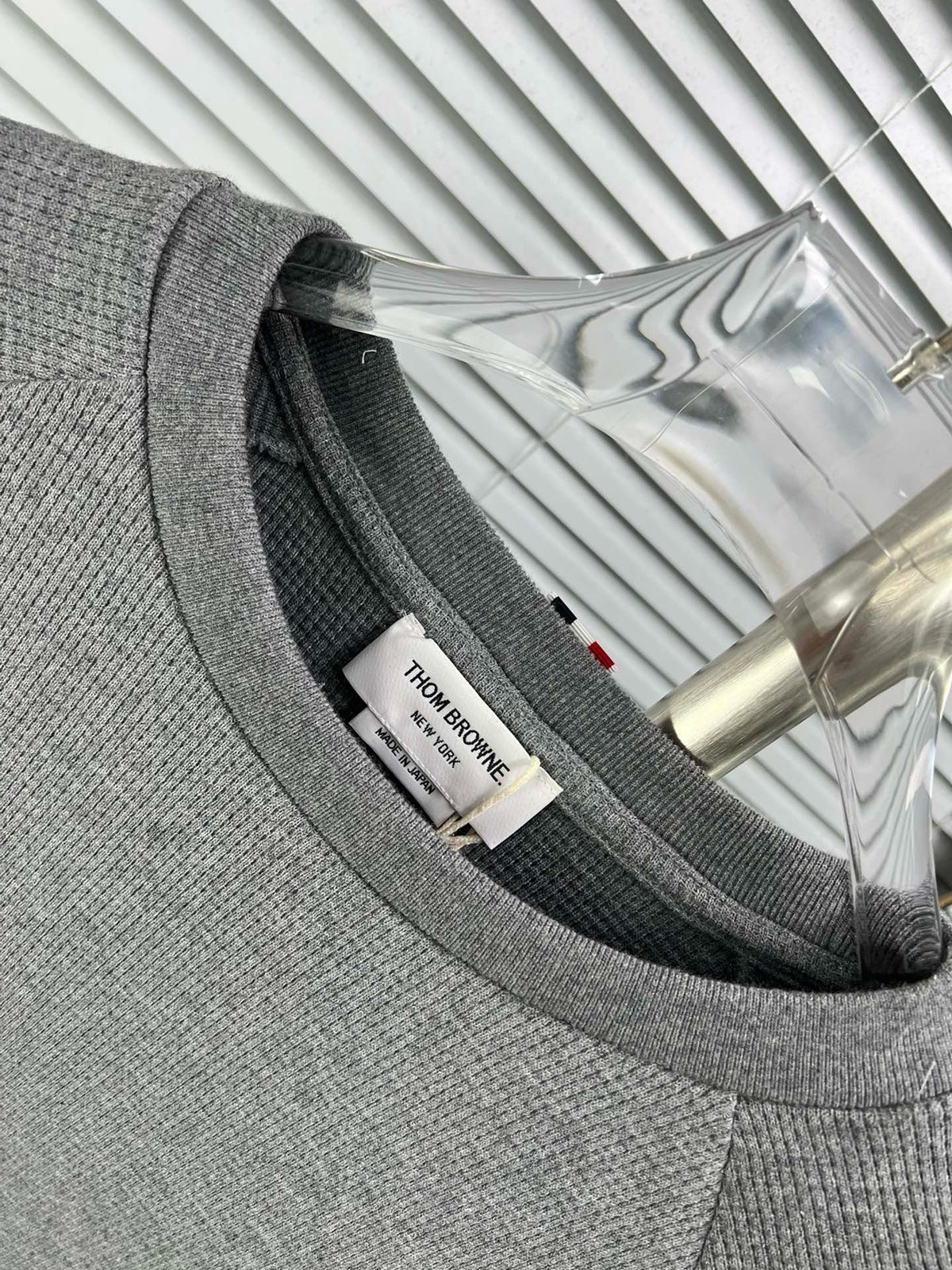 4-Bar Crewneck Grey Loopback – Herren