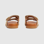 Women's sandal with Double G – inspired by the summer spirit and beach clubs on the Italian coast, this item is – LUX VERSE Luxury Designer Fashion Outlet