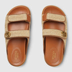 Women's sandal with Double G – the House's straw-inspired accessories shed new light on the traditional material – LUX VERSE Luxury Designer Fashion Outlet