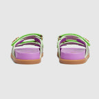Sandal with Double G – inspired by the summer spirit and beach clubs on the Italian coast, this item is – LUX VERSE Luxury Designer Fashion Outlet
