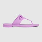 Thong sandal with Horsebit – emblematic codes of the House and refined patterns are reinterpreted in contemporary – LUX VERSE Luxury Designer Fashion Outlet