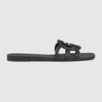Women's Interlocking rubber sandal – inspired by the summer spirit and beach clubs on the Italian coast, this item is – LUX VERSE Luxury Designer Fashion Outlet