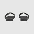 Women's Interlocking rubber sandal – emblematic codes of the House and refined patterns are reinterpreted in contemporary – LUX VERSE Luxury Designer Fashion Outlet