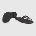 Women's Interlocking rubber sandal – inspired by the summer spirit and beach clubs on the Italian coast, this item is – LUX VERSE Luxury Designer Fashion Outlet