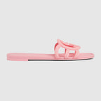 Women's Interlocking rubber G sandal – inspired by the summer spirit and beach clubs on the Italian coast, this item is – LUX VERSE Luxury Designer Fashion Outlet