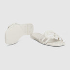Women's Interlocking rubber G slide sandal – emblematic codes of the House and refined patterns are reinterpreted in contemporary – LUX VERSE Luxury Designer Fashion Outlet
