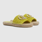 Interlocking G espadrille – the emblematic Interlocking G defines the model adding a touch of light with its – LUX VERSE Luxury Designer Fashion Outlet