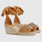 Women's Interlocking G espadrille – the emblematic Interlocking G defines the model adding a touch of light with its – LUX VERSE Luxury Designer Fashion Outlet