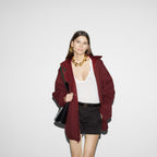 Reversible canvas jacket – this reversible jacket is crafted from Rosso Ancora Original GG canvas on one side – LUX VERSE Luxury Designer Fashion Outlet
