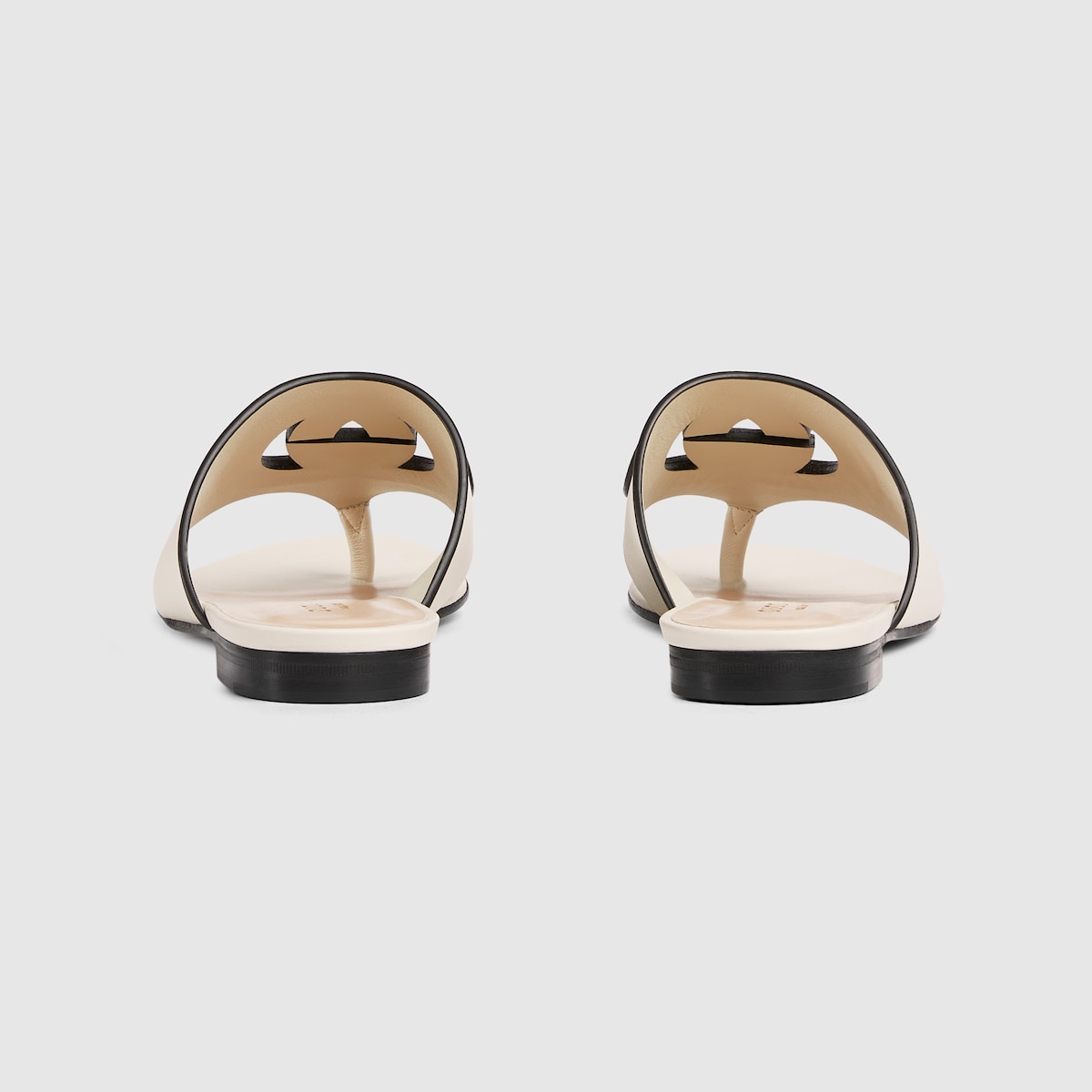 Women's Interlocking G cut-out sandal – these versatile sandals are presented in white leather and feature a central – LUX VERSE Luxury Designer Fashion Outlet