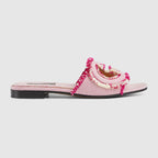 Interlocking slide sandal – taking inspiration from archival codes from the 1970s, hallmark era of the House, – LUX VERSE Luxury Designer Fashion Outlet